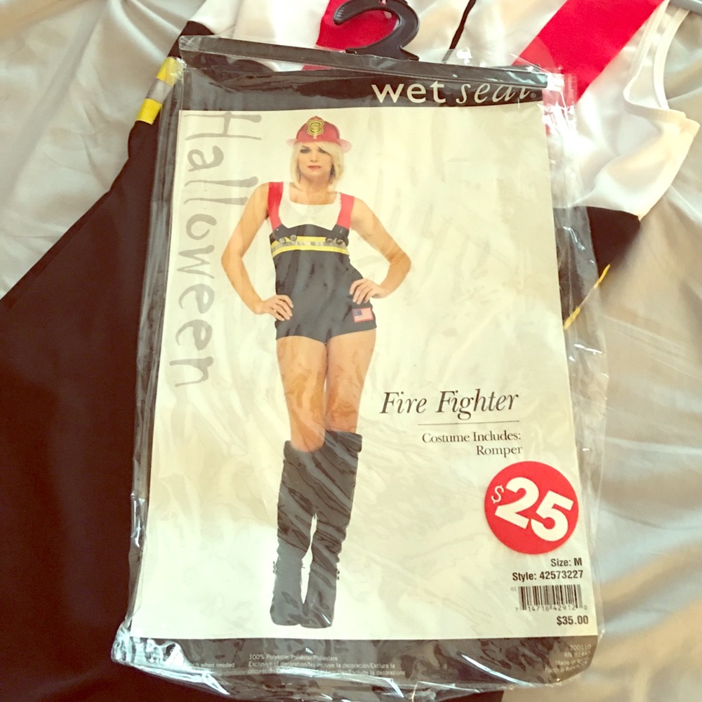 Wet Seal firefighter romper costume